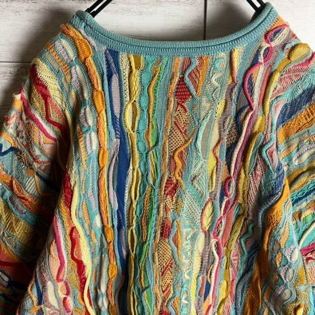 【激レア】coogi クージー 編込み ニット 即完売モデル 希少 入手困難