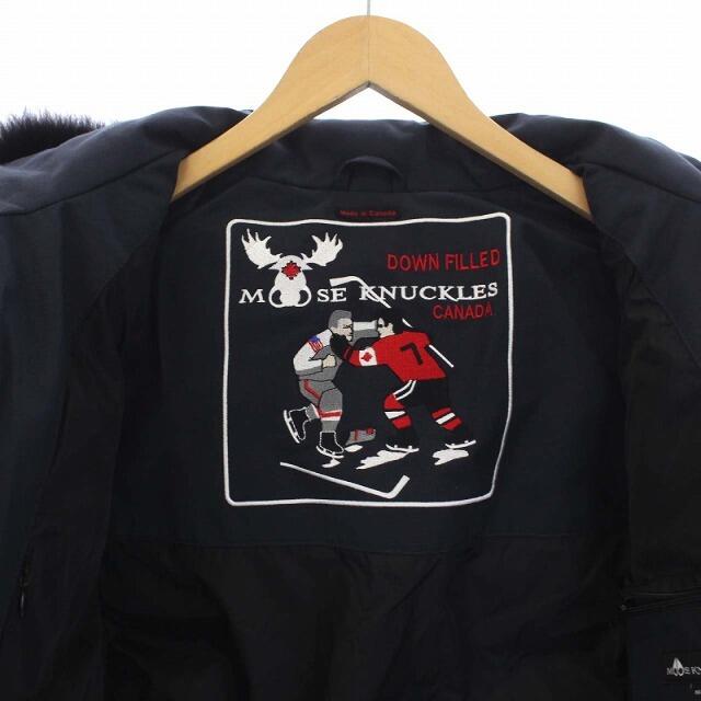 MOOSE KNUCKLES 3Qダウンジャケット フード ファー XS 紺