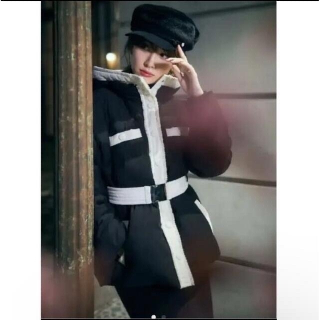 her lip to Two-Tone Belted Knit Dress | angeloawards.com