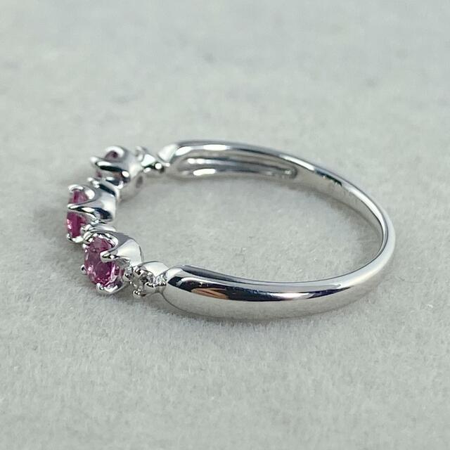 【16-32】ピンクトルマリン　ダイヤモンド　リング　D0.05ct レディースのアクセサリー(リング(指輪))の商品写真