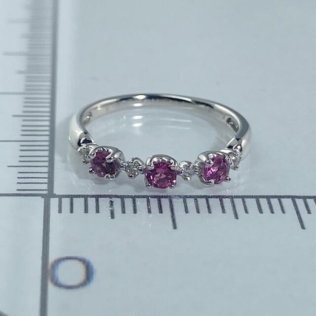 【16-32】ピンクトルマリン　ダイヤモンド　リング　D0.05ct レディースのアクセサリー(リング(指輪))の商品写真