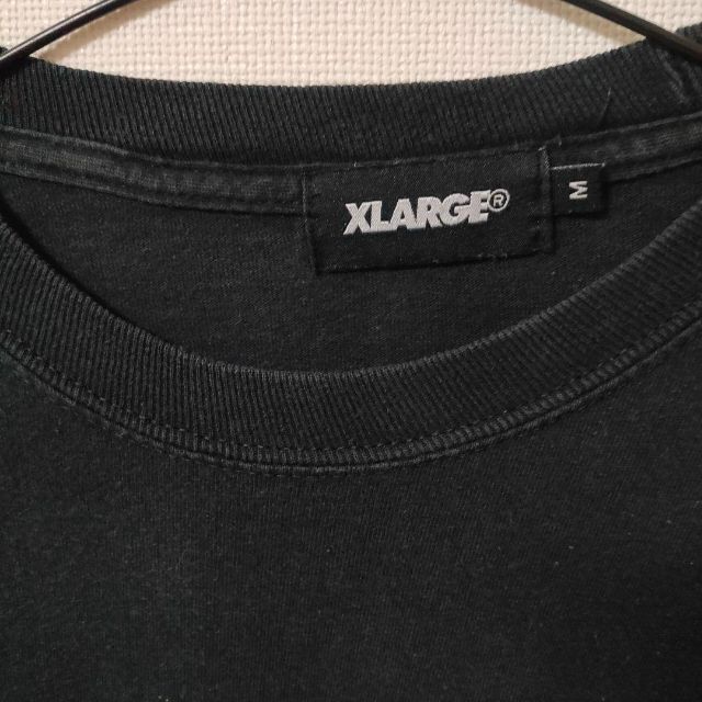 XLARGE(エクストララージ)のエクストララージ 黒 長袖 Tシャツ 刺繍ロゴ ロングスリーブ メンズ M メンズのトップス(Tシャツ/カットソー(七分/長袖))の商品写真