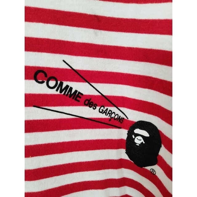 COMME des GARCONS(コムデギャルソン)のコムデギャルソン × アベイシングエイプ ボーダー ロンT 2XL メンズのトップス(Tシャツ/カットソー(七分/長袖))の商品写真