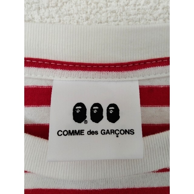 COMME des GARCONS(コムデギャルソン)のコムデギャルソン × アベイシングエイプ ボーダー ロンT 2XL メンズのトップス(Tシャツ/カットソー(七分/長袖))の商品写真