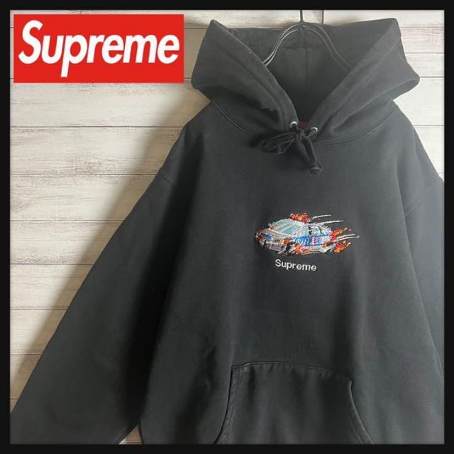 supreme Cop Car Hooded パーカー ネイビー 紺