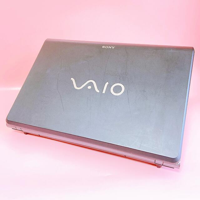 すぐ使える✨大人気VAIO❣️カメラ付き黒ブラックノートパソコン✨初心者向け◎