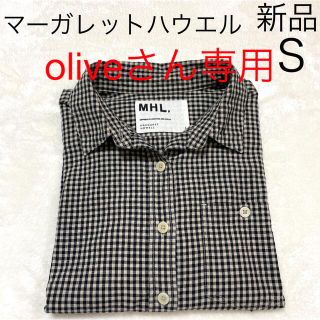 マーガレットハウエル(MARGARET HOWELL)の新品　MHL.マーガレットハウエル  ギンガムチェック柄シャツ(シャツ/ブラウス(長袖/七分))