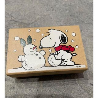 スヌーピー(SNOOPY)のスヌーピー　スタンプ　中古　大判　雪うさぎ　レア(印鑑/スタンプ/朱肉)