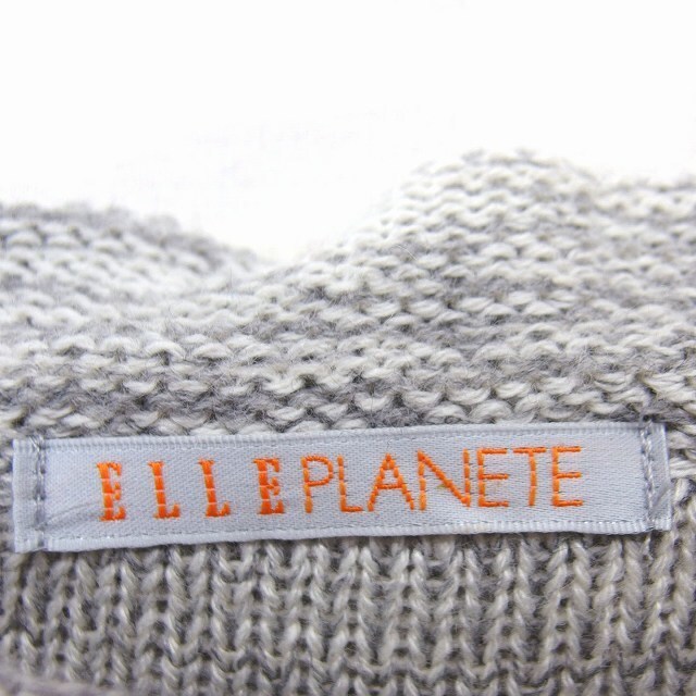 ELLE PLANETE(エルプラネット)のエルプラネット ELLE PLANETE ワンピース フレア ひざ丈 ボーダー レディースのワンピース(ひざ丈ワンピース)の商品写真