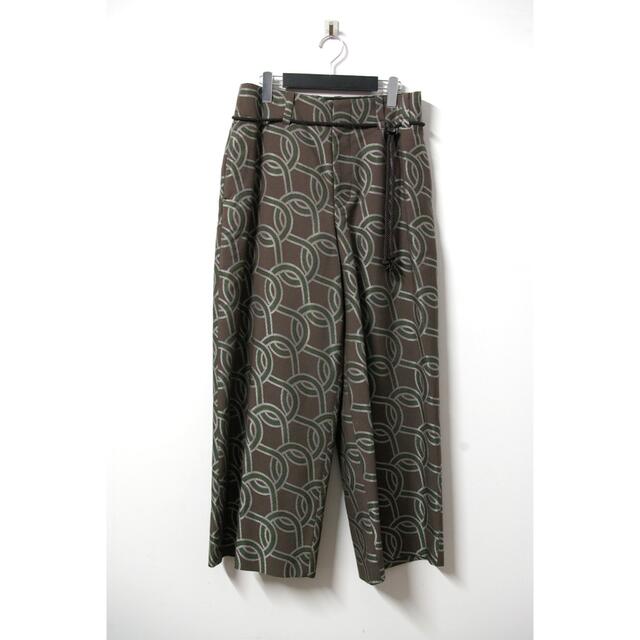 ETHOSENS 20AW Rope pattern wide trousers パンツ スラックス