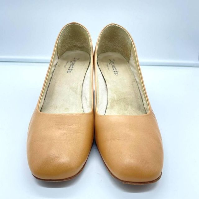 美品】repetto MARLOW スクエアトゥ レザー パンプス 美脚 40