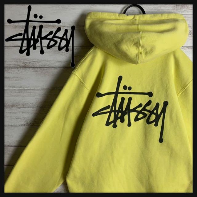 【入手困難】ステューシー STUSSY エイトボール ジップフーディー イエロー