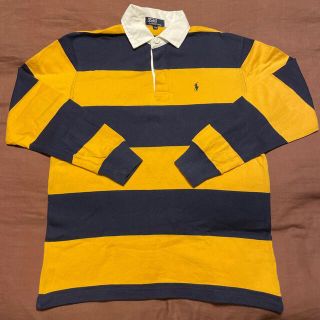 ポロラルフローレン(POLO RALPH LAUREN)のポロ ラルフローレン ワンポイント ラガーシャツ 160 ボーダー polo 紺(シャツ)