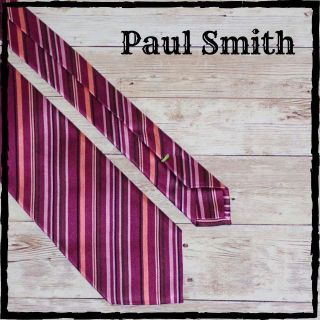 ポールスミス(Paul Smith)の美品 PaulSmith ポールスミス シルク ネクタイ シルク 100 日本製(ネクタイ)