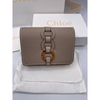 クロエ(Chloe)の新品未使用 クロエ 3つ折り財布 ミニウォレット 上品グレー(財布)