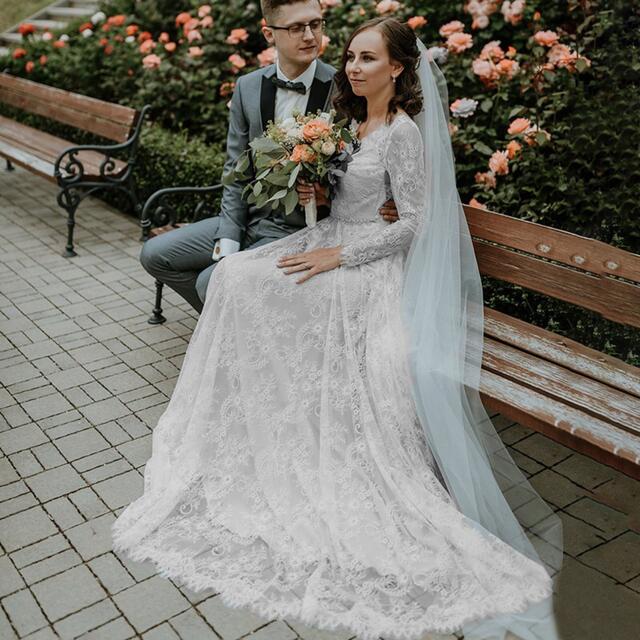 ウェディングドレス　二次会　 ロングドレス 花嫁ドレス 結婚式　前撮り