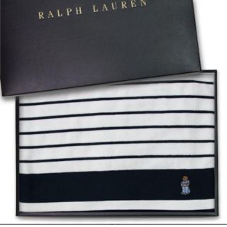 ポロラルフローレン(POLO RALPH LAUREN)の新品未使用　未開封　RALPH LAUREN ポロベア ボーダー タオルケット(タオルケット)