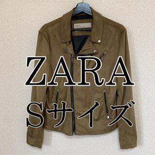 ザラ(ZARA)のZARA ライダースジャケット　スウェード素材　ブラウン　　ザラ(ライダースジャケット)