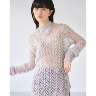 トゥデイフル(TODAYFUL)の【未使用未着用品】TODAYFUL トゥデイフル　Sheer Lace Knit(ニット/セーター)