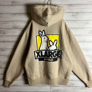最高デザイン】FR2 XLARGE 限定コラボ 希少 パーカー バックプリントの