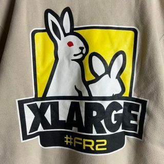 最高デザイン】FR2 XLARGE 限定コラボ 希少 パーカー バックプリントの