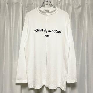 コムデギャルソン(COMME des GARCONS)の極美品 "AD1993" コムデギャルソンオム スプリットロゴロンt 白 希少(Tシャツ/カットソー(七分/長袖))