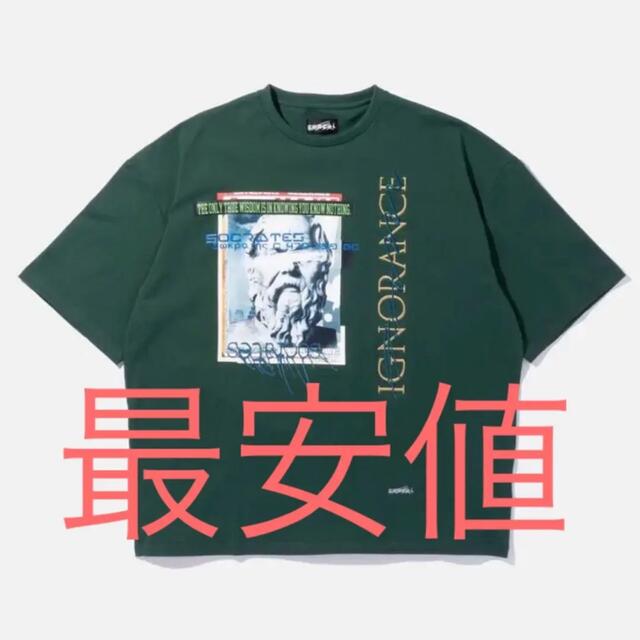 【新品】genzai Socrates Tee(Green) XL Tシャツ メンズのトップス(Tシャツ/カットソー(半袖/袖なし))の商品写真