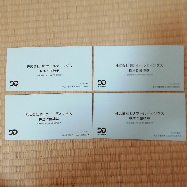 DDホールディングス株主優待  24000円分レストラン/食事券