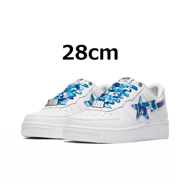 大切な BAPY BY A BATHING APE - 【ハリー②】4足 28cm ABC CAMO BAPE STA BLUE スニーカー