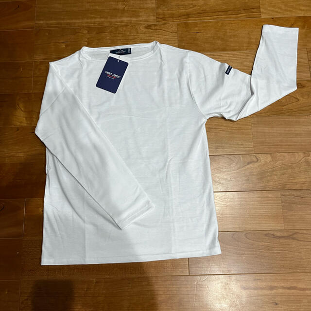 SAINT JAMES(セントジェームス)のセントジェームス　モーレ　白　T1 レディースのトップス(Tシャツ(長袖/七分))の商品写真
