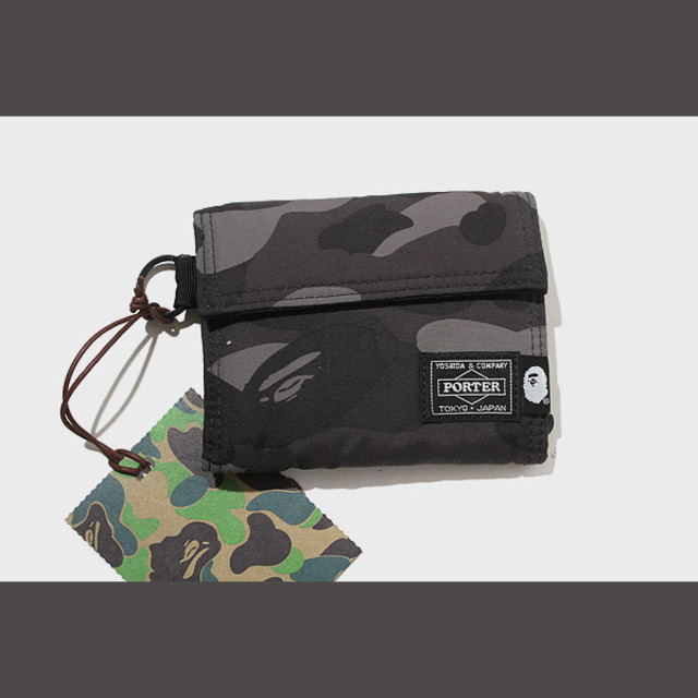 BAPE × PORTER 財布 COLOR CAMO WALLET M