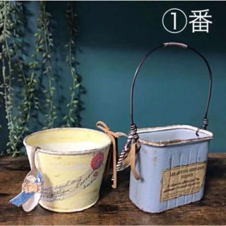 リメイク缶　カップとスパム缶のset スプーン付きNo.14(プランター)