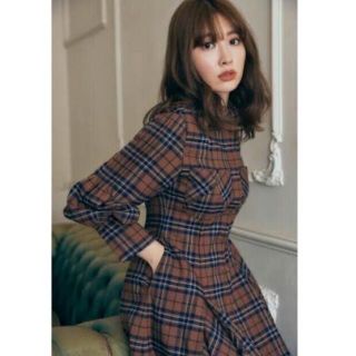 ハーリップトゥ(Her lip to)のCheckered Pleats Long Shirt Dress(ロングワンピース/マキシワンピース)