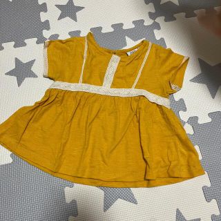 ザラキッズ(ZARA KIDS)のZARA レースブラウス　18-24 90cm(ブラウス)