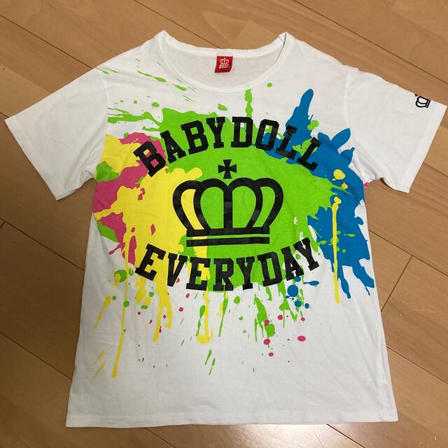 BABYDOLL(ベビードール)のベビードール BABY DOLL Tシャツ カットソー ペイント 柄 王冠 レディースのトップス(Tシャツ(半袖/袖なし))の商品写真