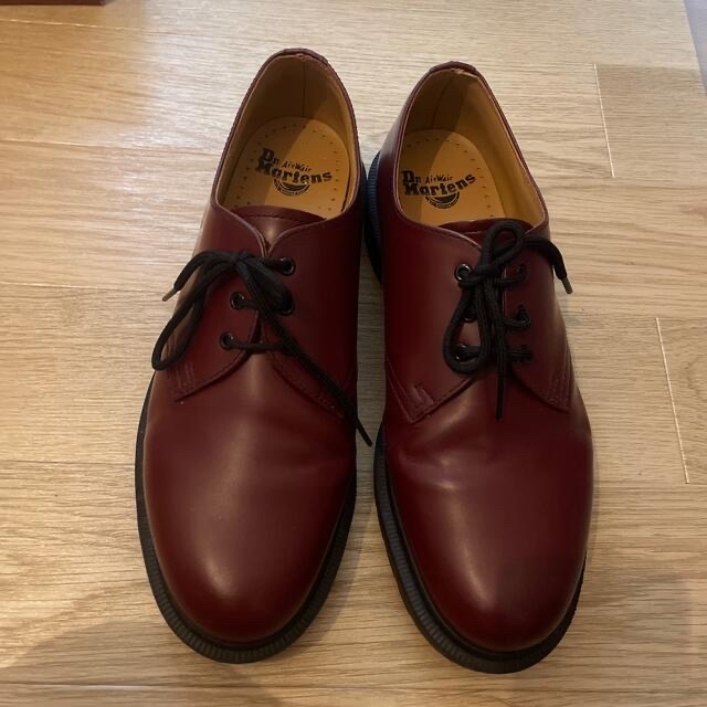 美品】Dr.martens 1461 3ホール チェリーレッド - ブーツ