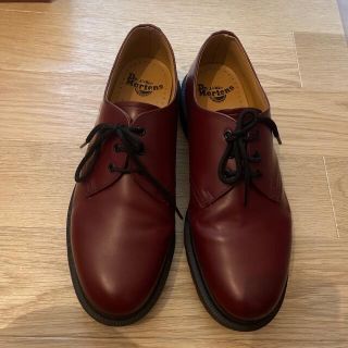 ドクターマーチン(Dr.Martens)の【美品】Dr.martens  1461 3ホール　チェリーレッド(ブーツ)