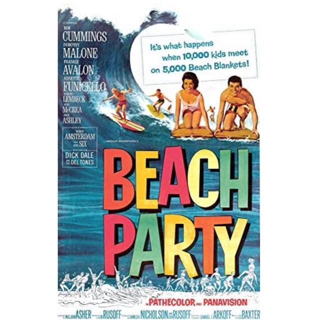 1963年 世界的大ヒットの青春映画"Beach Party"ビンテージTシャツ