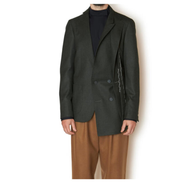 kolor 21aw ウールフラノ アシンメトリージャケット | www.jarussi.com.br