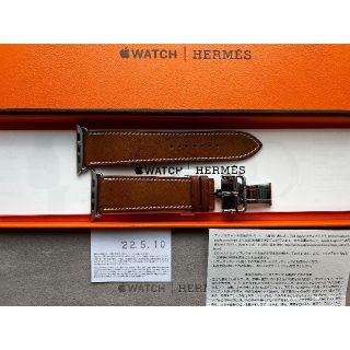 アップルウォッチ(Apple Watch)のApple Watch エルメスバックル　レザー　HERMES ディプロイアント(レザーベルト)