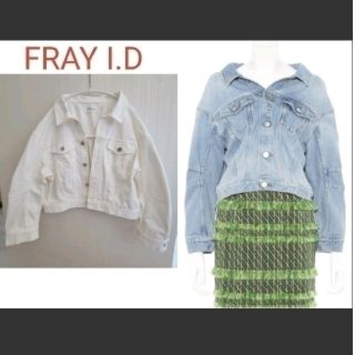 フレイアイディー(FRAY I.D)のFRAY I.D  Gジャン FRAY I.D  クロップドデニムジャケット(Gジャン/デニムジャケット)