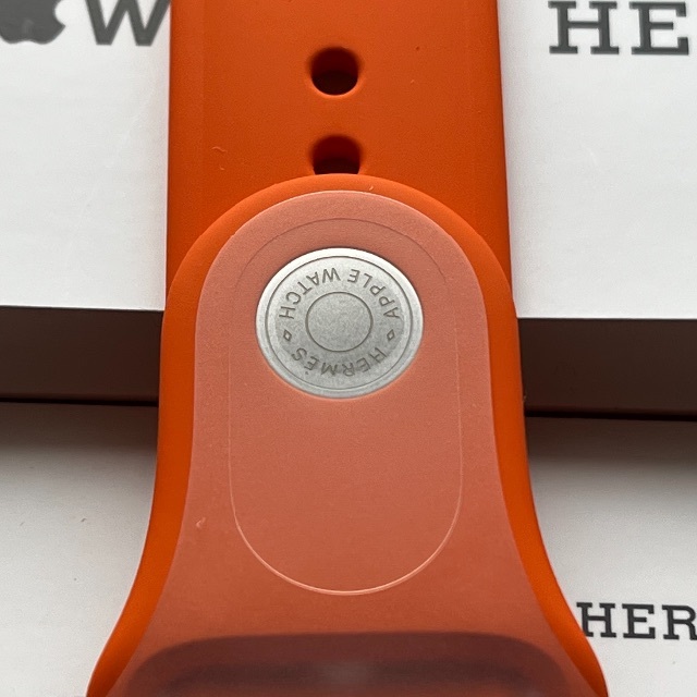 ラバーベルト【新品】Apple Watch Hermes ラバーベルト　44mm