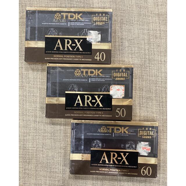 TDK カセットテープ AR-X 40分・50分・60分 超高精度SP 3本