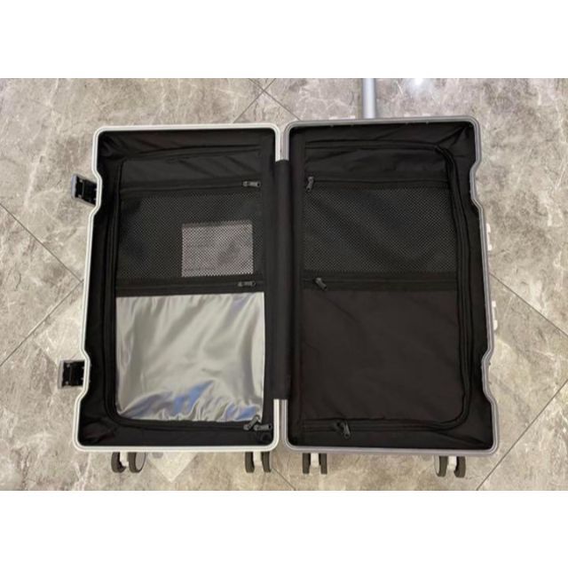 【2022年新作】スーツケース キャリーバッグ Lサイズ 55L 丸型 ホワイト