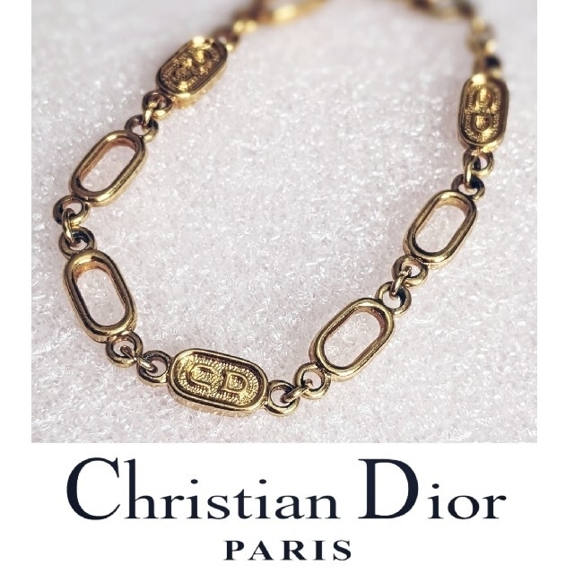 レア物Dior ディオール CDロゴ ゴールドブレスレット 美品 アンティーク
