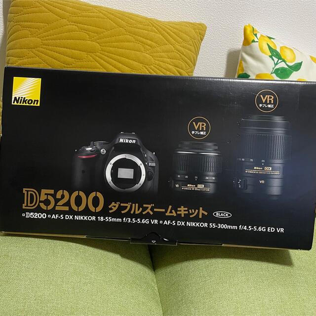 Nikon D5200 Wズームキット BLACK 【保障できる