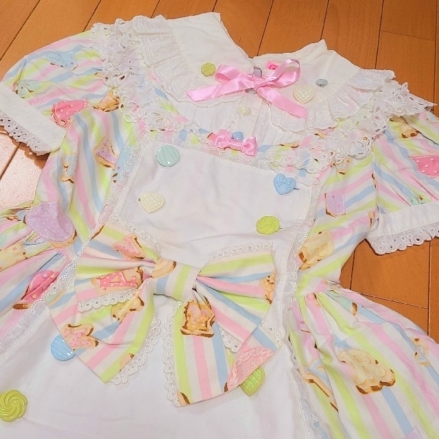 Angelic Pretty(アンジェリックプリティー)のAngelic Pretty★WonderCookie OPフルセット レディースのワンピース(ひざ丈ワンピース)の商品写真