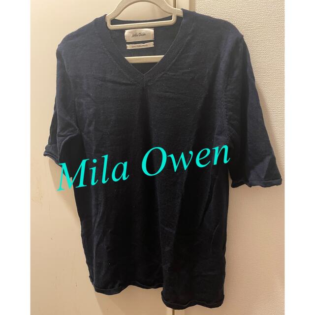 Mila Owen(ミラオーウェン)のニットTシャツ レディースのトップス(Tシャツ(半袖/袖なし))の商品写真