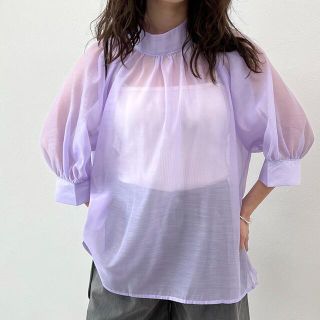 ザラ(ZARA)のシアー スモックブラウス(シャツ/ブラウス(長袖/七分))