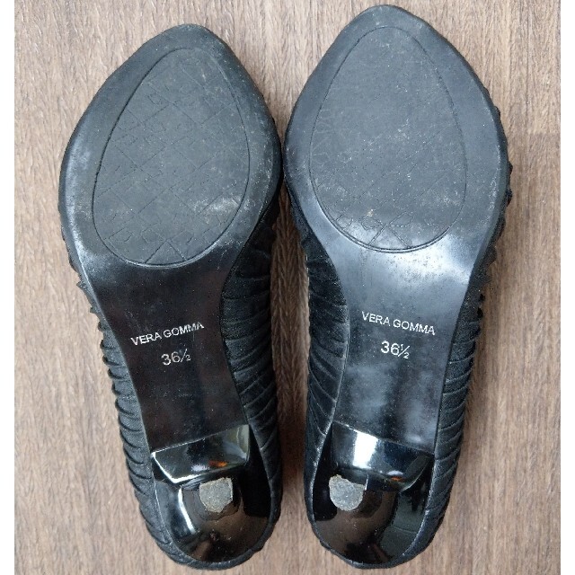 POOL SIDE(プールサイド)の【値下げ！】POOL SIDE プールサイド　ブラック パンプス レディースの靴/シューズ(ハイヒール/パンプス)の商品写真